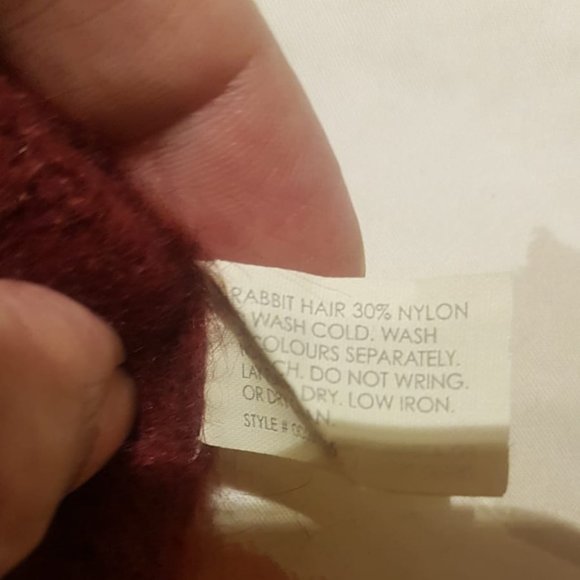 Club Monaco Women's Rabbit Hair Crew Neck Sweater - Picture 4 of 4